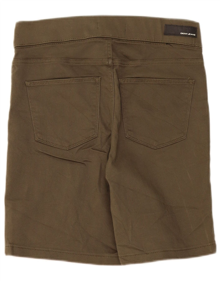 Dkny Womens Casual Shorts Small W27 Khaki Baumwolle