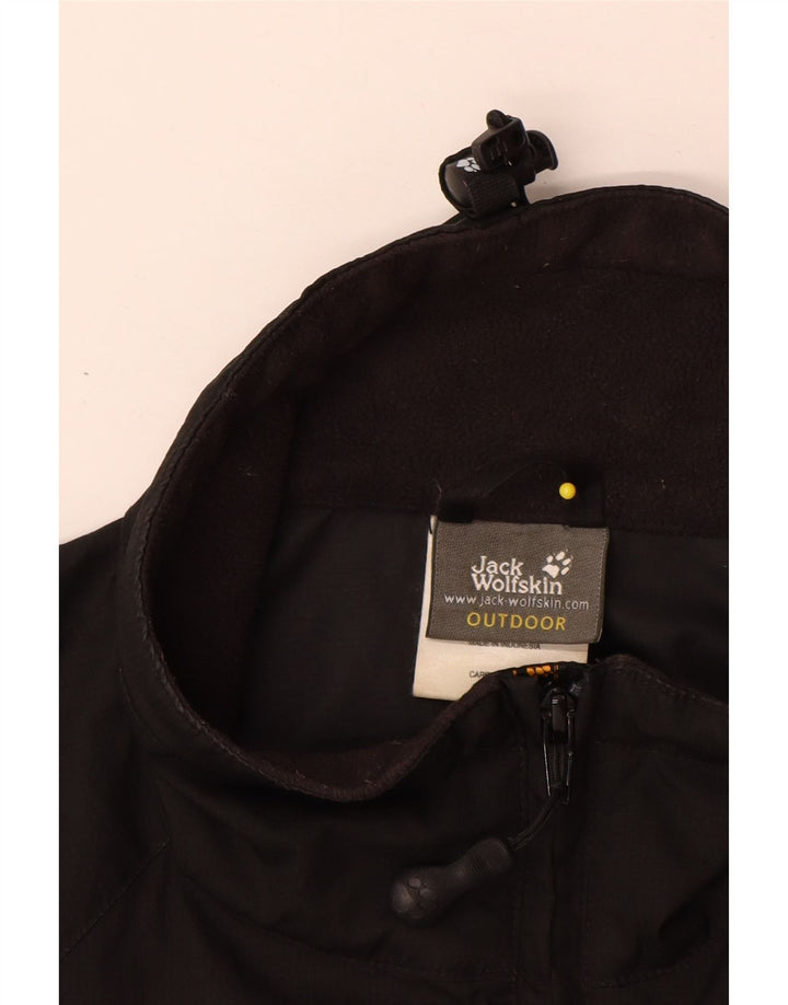 Jack Wolfskin Herren Windjacke UK 38 Medium Schwarz Polyester