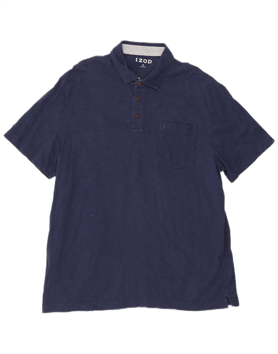 IZOD Mens Polo Shirt XL Navy Blue Cotton