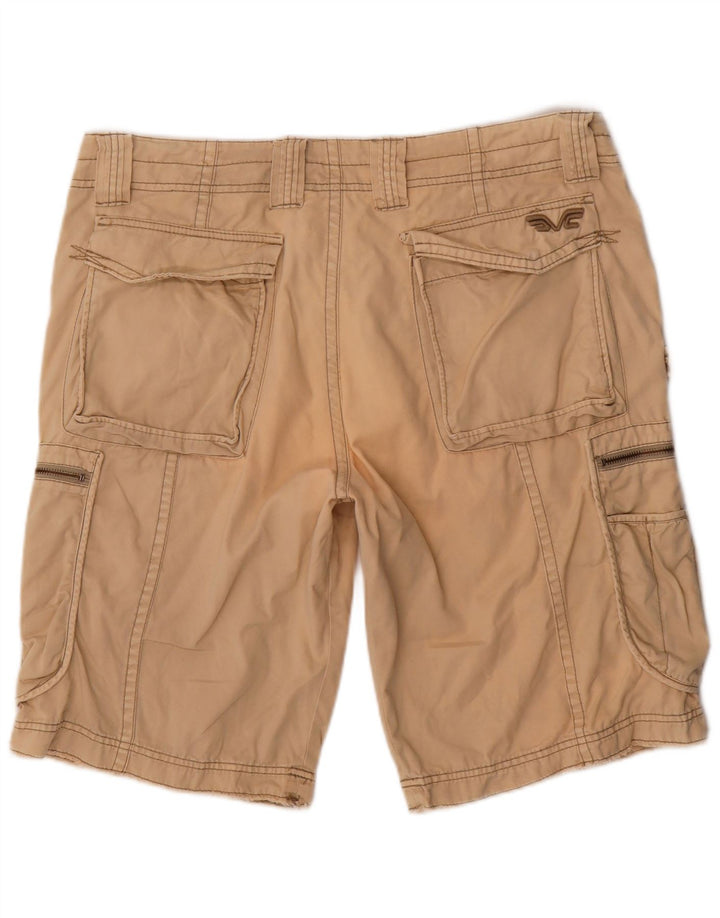 French Connection Herren Cargoshorts W38 XL Beige Baumwolle