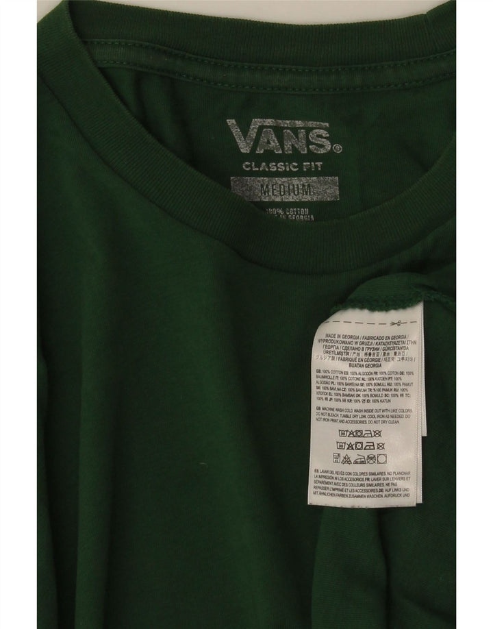 VANS Herren-T-Shirt mit klassischer Passform, mittelgrüne Baumwolle