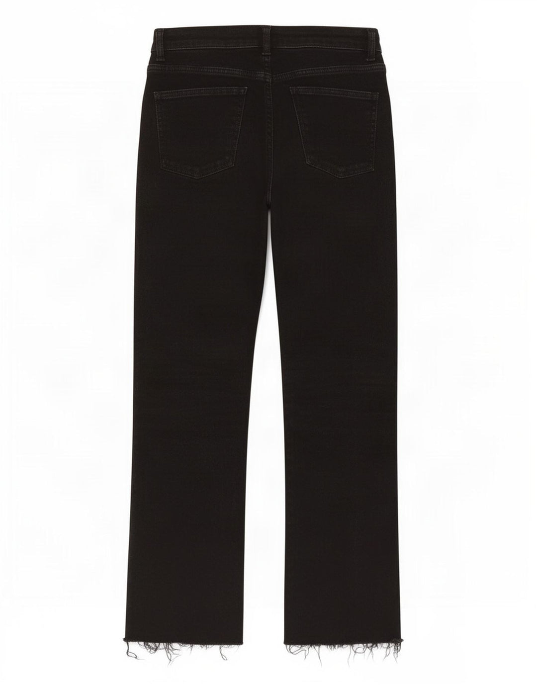 Zara Damen Crop Straight Jeans EU 38 Small W28 Schwarz