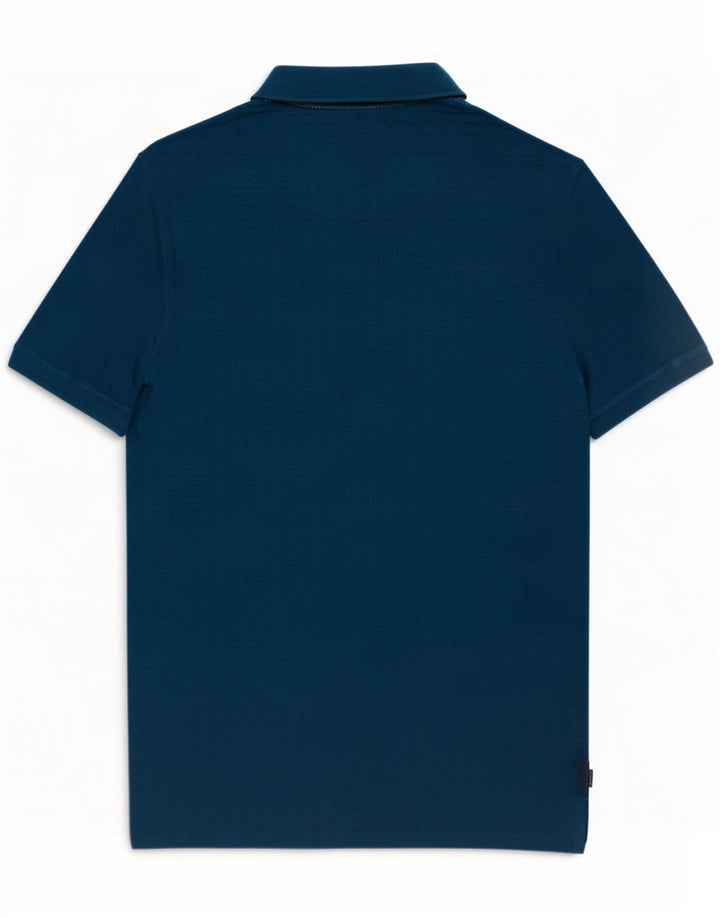 Ted Baker Herren-Poloshirt, Größe 3, mitteltürkis, Baumwolle