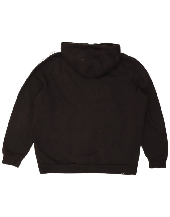 PUMA Herren Graphic Zip Hoodie Pullover XL Schwarz Colourblock Baumwolle