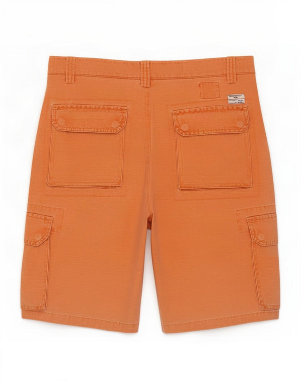 Brooksfield Herren Cargoshorts IT 50 Large W34 Orange Baumwolle