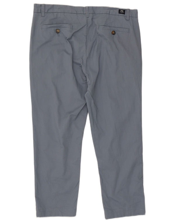 French Connection Herren Slim-Fit-Hose mit kurzem Schnitt, W36, L25, Blau