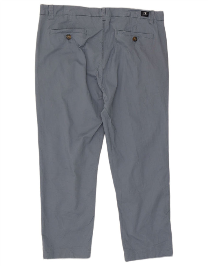 French Connection Herren Slim-Fit-Hose mit kurzem Schnitt, W36, L25, Blau