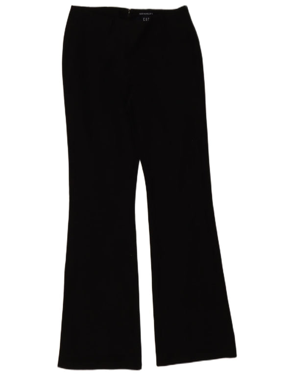 Gap Damen Flare Freizeithose US 6 Medium W26 L31 Schwarze Baumwolle