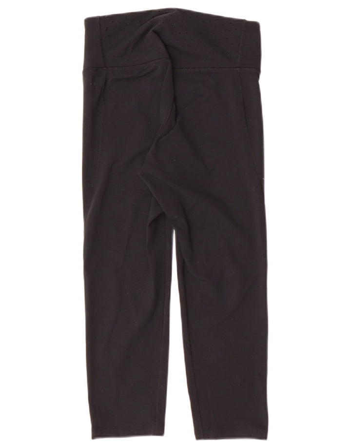 NIKE Womens Dri Fit Capri Leggings UK 8 Small Schwarz Nylon