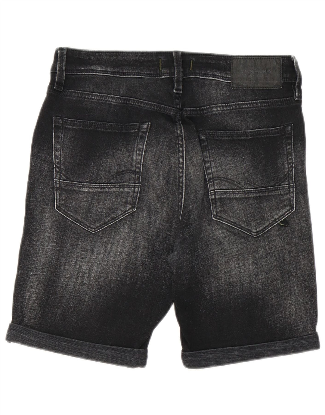Jack & Jones Herren Jeansshorts im Distressed-Look, Größe S, W29, Schwarz