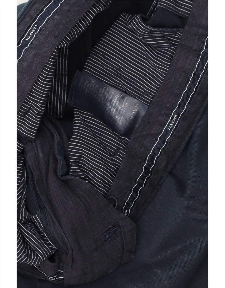 Gerade Chino-Hose für Herren von Hackett, Breite 34, Länge 32, Marineblau, Baumwolle