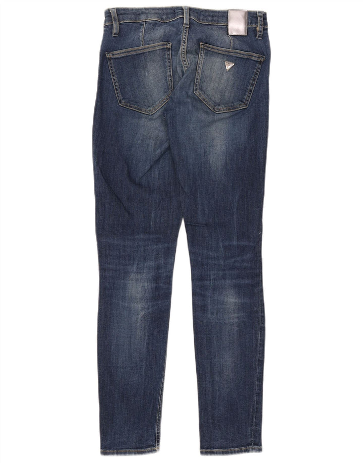 GUESS Damen Marilyn Skinny Jeans W27 L28 Blaue Baumwolle