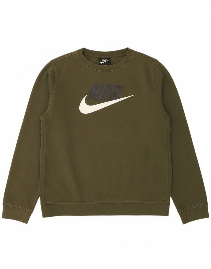 Nike Jungen-Sweatshirt mit Standard-Passform und Grafik, 13–14 Jahre, XL, Khaki