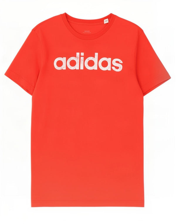 Adidas Herren Grafik T-Shirt Top Small Rot Baumwolle