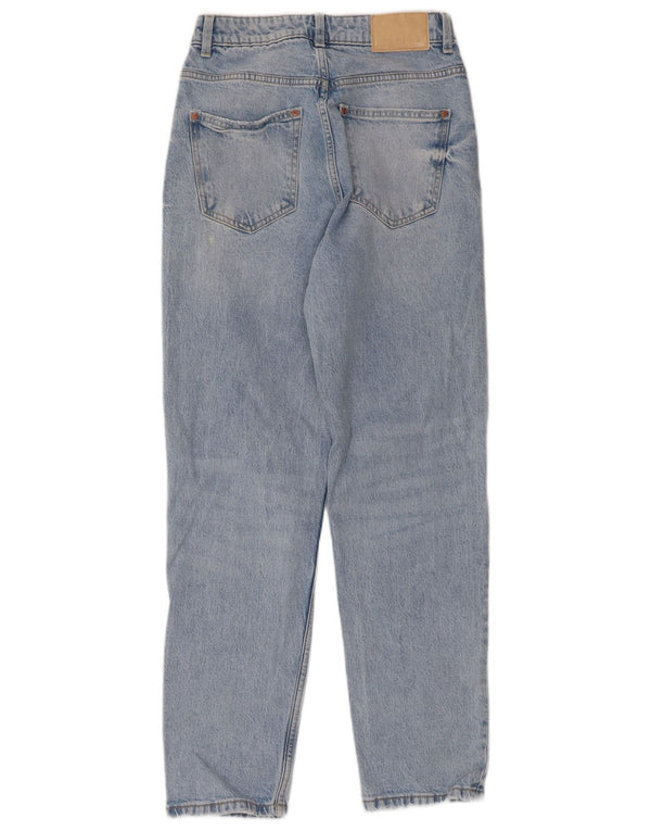 Zara Damen Tapered Jeans EU 36 XS W26 L28 Blau