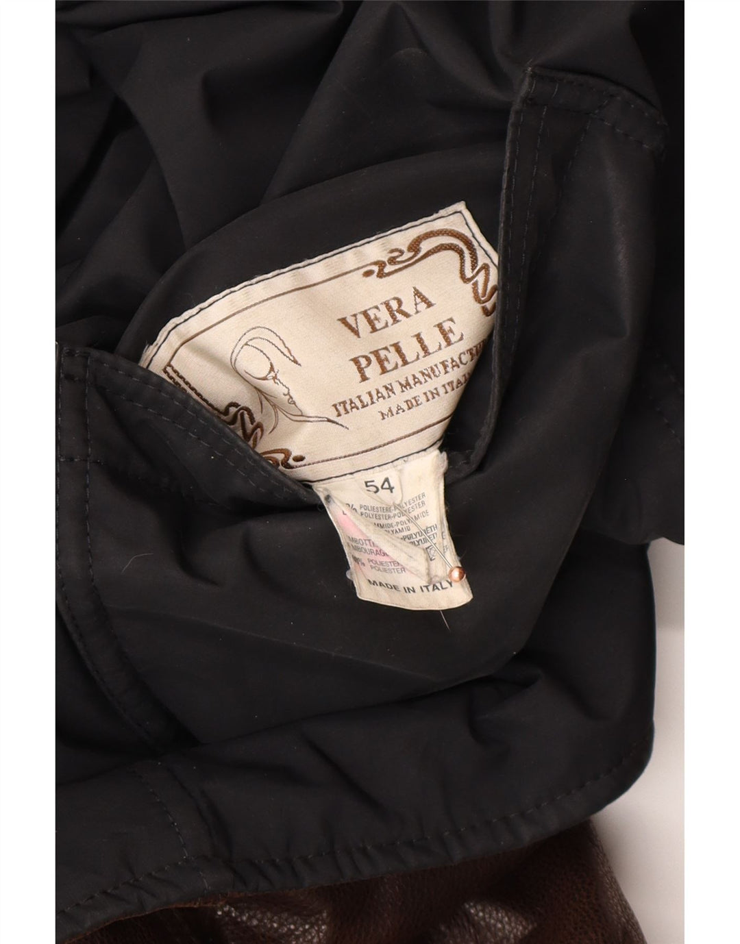 VINTAGE Mens Reversible Leather Jacket IT 54 2XL Brown Leather