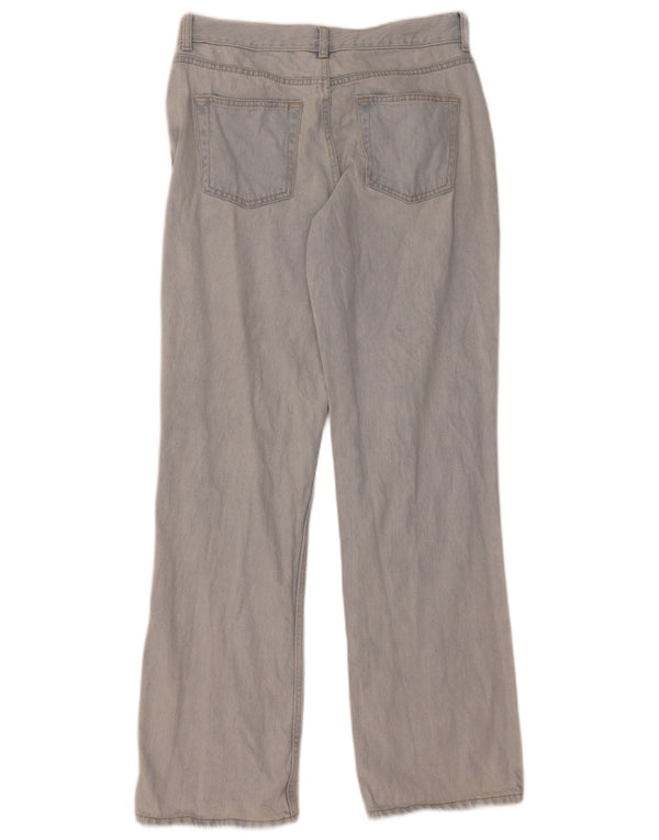 Topshop Damen Straight Jeans UK 12 Medium W30 L32 Blaue Baumwolle