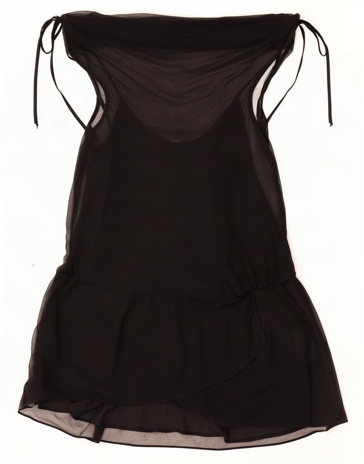 Schulterfreies Damenkleid von Coast, UK 12, Mittelschwarz, Seide
