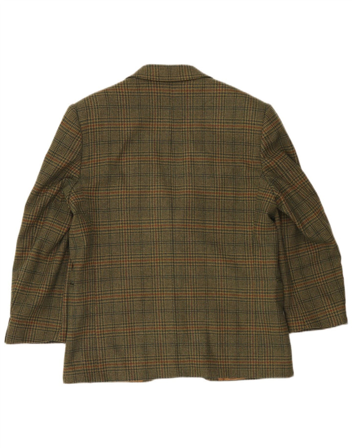 Incom Herren-Blazer mit 2 Knöpfen, UK 38, mittlerer Khaki-Hahnentrittmuster