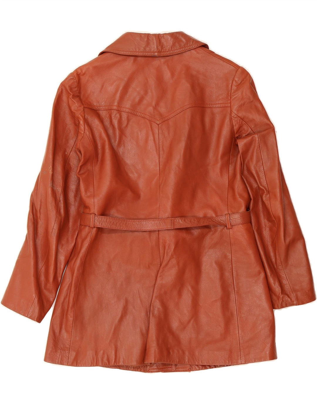 VINTAGE Womens Leather Jacket IT 46 Large Brown Leather Vintage Vintage and Second-Hand Vintage from Messina Hembry 