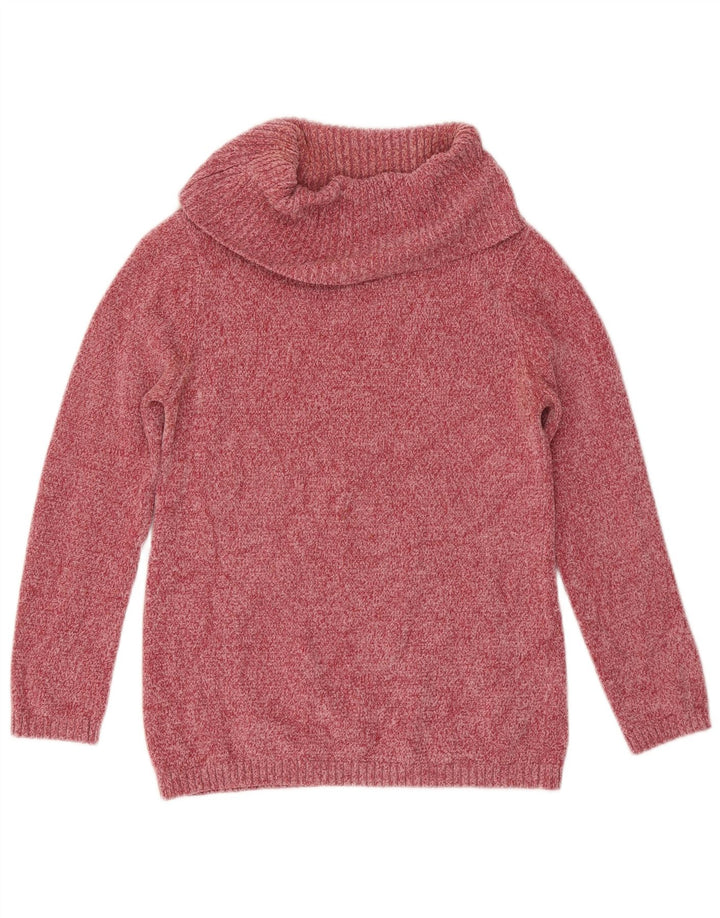 Marks & Spencer Rollkragenpullover für Damen, UK 10, Größe S, rosa Viskose