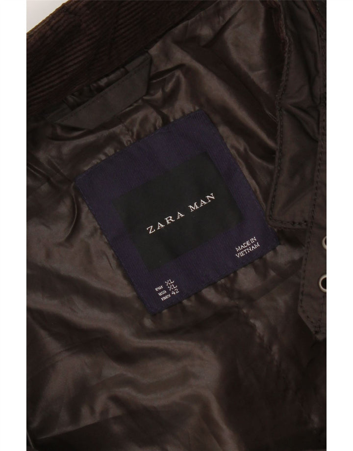 Zara Herren Utility Jacke UK 42 XL Braun