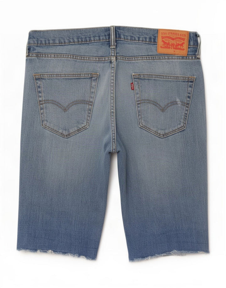 Levi's Herren-Jeansshorts, Größe L, W34, blaue Baumwolle