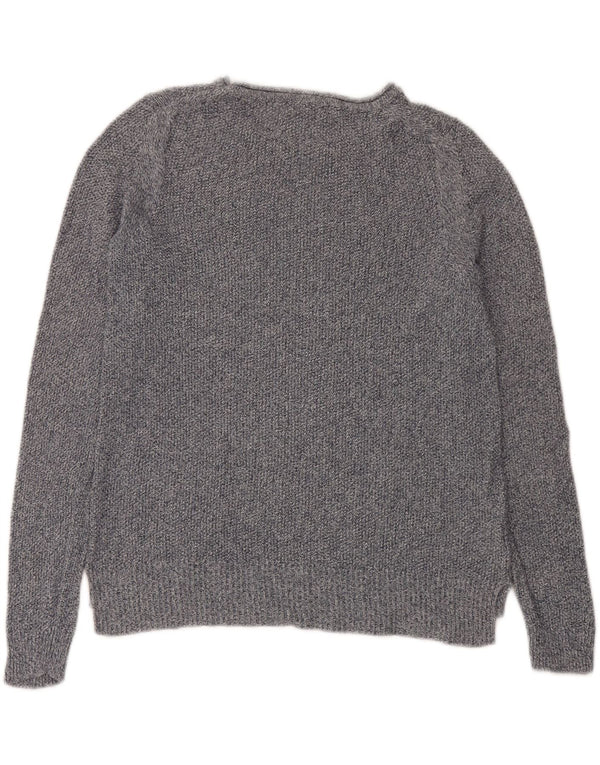 Laura Ashley Damen-Pullover mit U-Boot-Ausschnitt, UK 12, Mittelgrau meliert