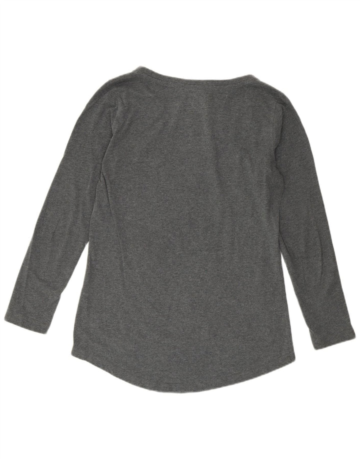 CHAMPION Damen Heritage Fit Graphic T-Shirt Top UK 14 Large Grau