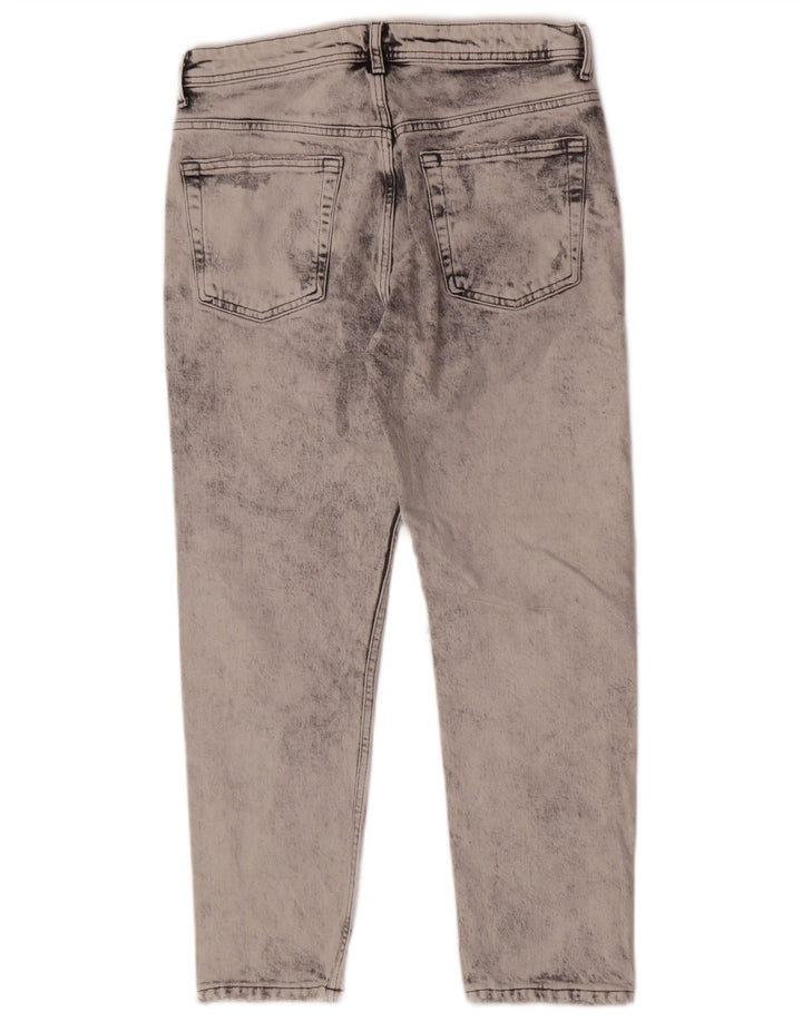 Zara Herren Distressed Tapered Jeans EU 40 Medium W31 L26 Graue Baumwolle