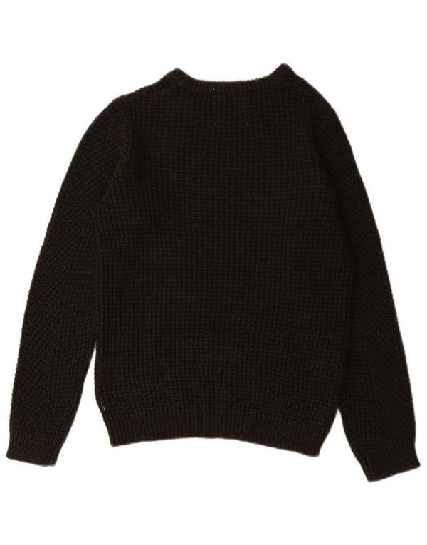 Jack & Jones Jungen-Pullover mit Rundhalsausschnitt, 12–13 Jahre, grüne Baumwolle