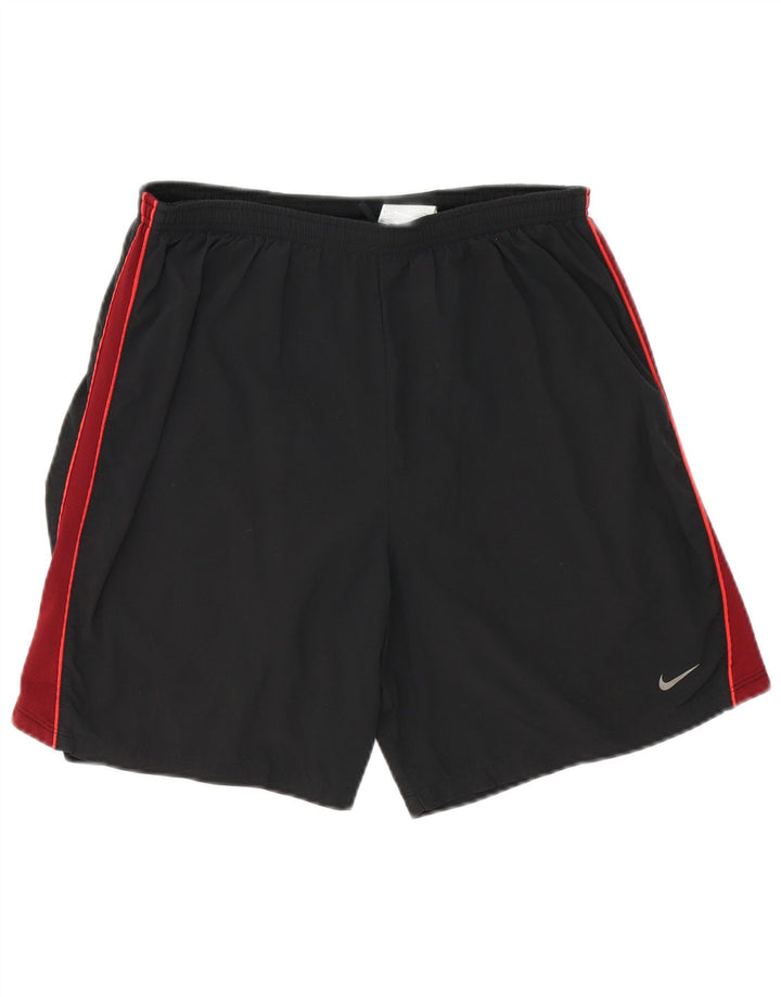 Nike Herren Dri Fit Sportshorts Mittelschwarzes Colourblock-Polyester