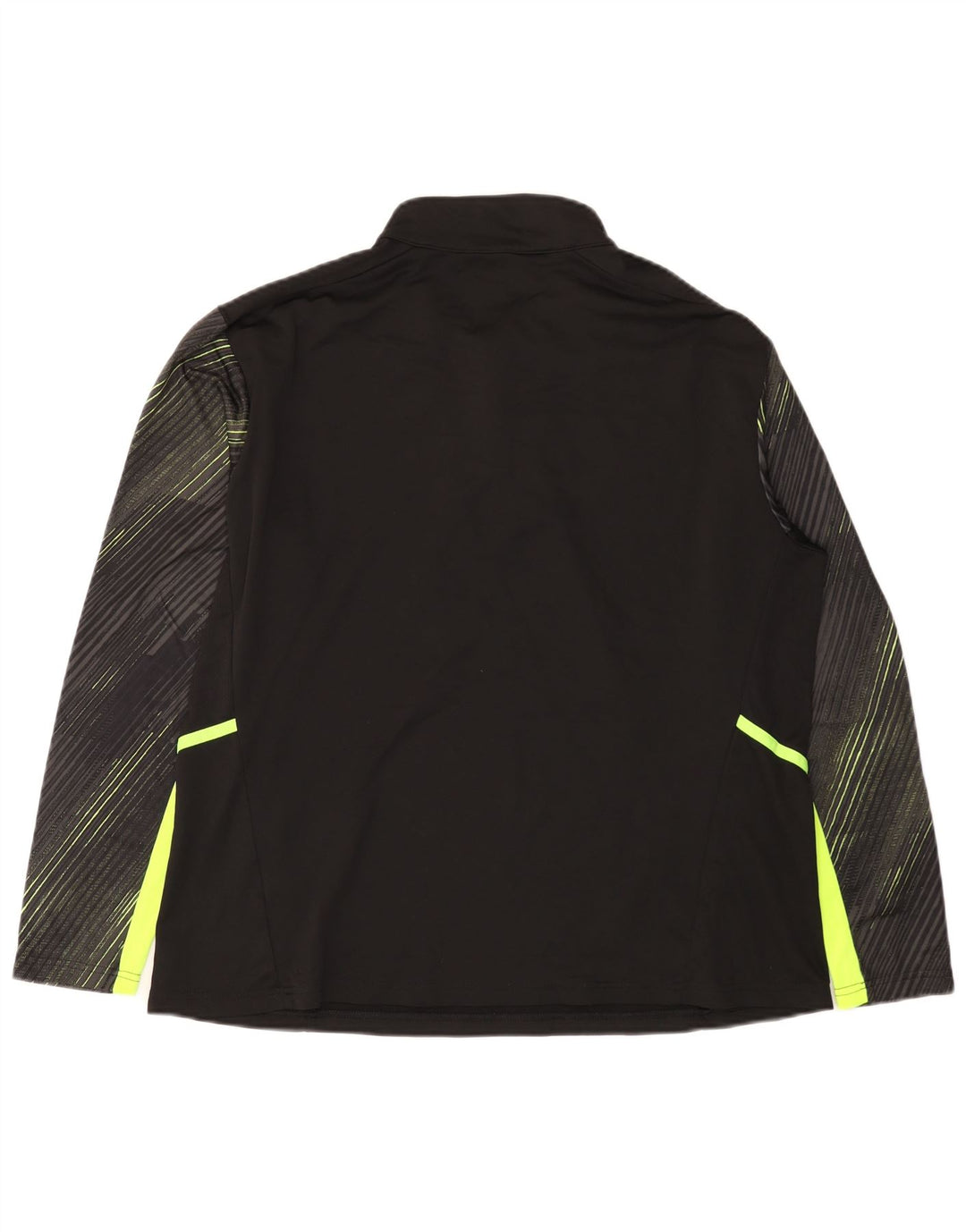PUMA Damen-Pullover-Trainingsanzugoberteil mit Reißverschluss, UK 18, XL, Schwarz gestreift
