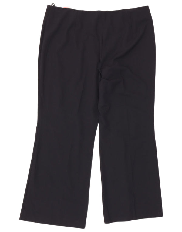Marks & Spencer Damen Bootcut Freizeithose UK 18 XL W34 L30 Marineblau