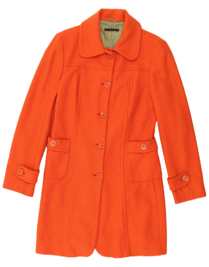 SISLEY Damen Mantel IT 42 Mittelorange Wolle