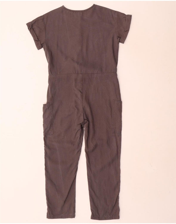 Benetton Mädchen-Overall, 7–8 Jahre, mittelgraues Lyocell