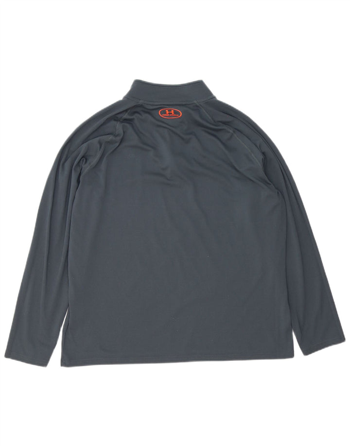 Under Armour Herren Heat Gear Pullover-Trainingsanzug mit Reißverschluss, Größe L, Grau