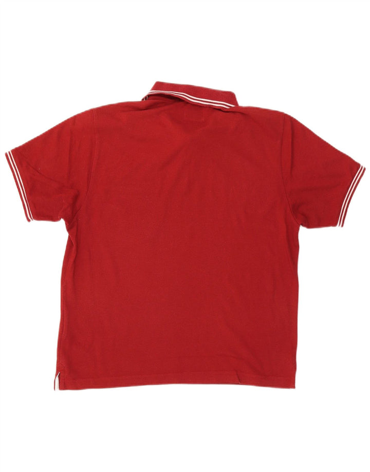 CHAMPION Herren Easy Fit Poloshirt, Größe S, Rot, Baumwolle