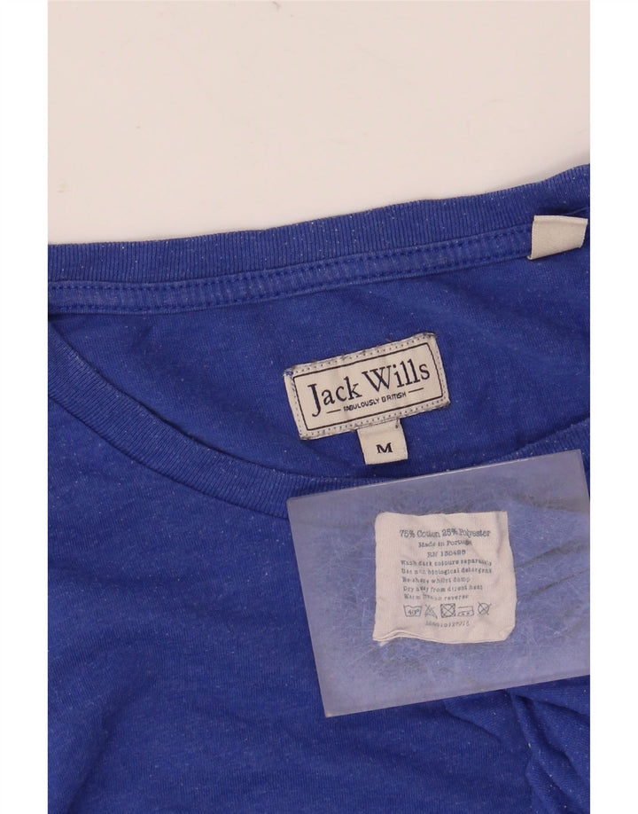 Jack Wills Herren-T-Shirt aus mittelblauer Baumwolle