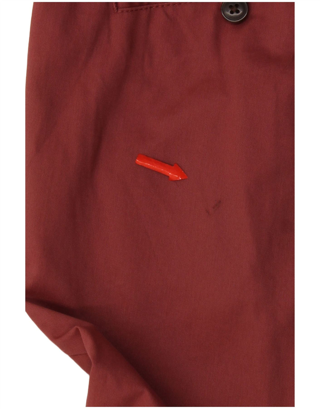 Marks & Spencer Herren-Chinohose mit normaler Passform, W34 L31, rote Baumwolle