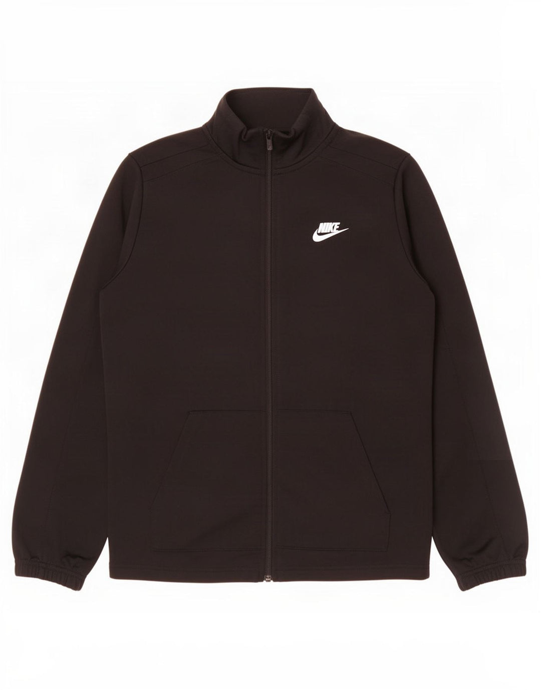 Nike Jungen-Trainingsanzugoberteil mit Grafik, 12–13 Jahre, XL, schwarzes Polyester