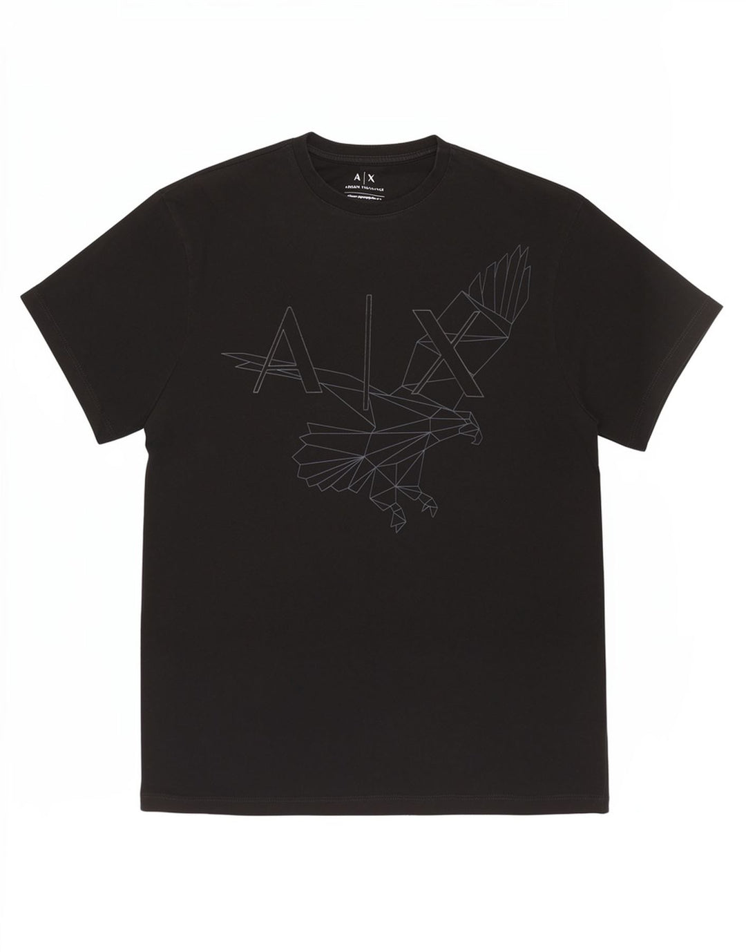 Armani Exchange Herren Regular Graphic T-Shirt Top Small Schwarz Geometrisch