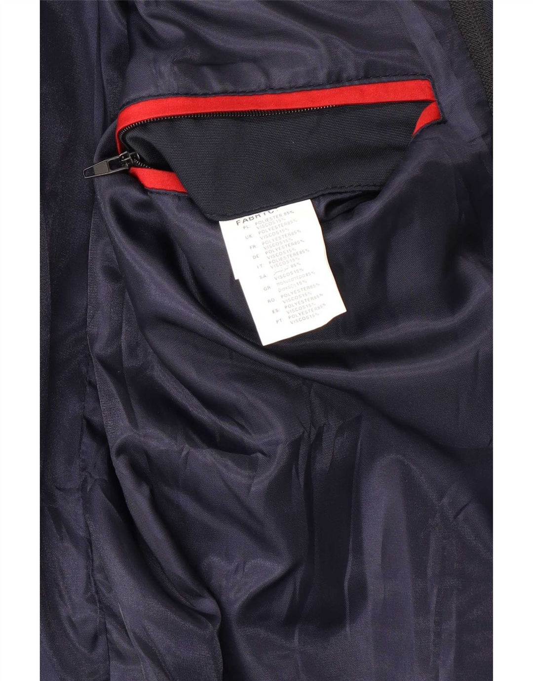 David Hamilton Herren Kampione Mantel IT 46 Small Marineblau Polyester