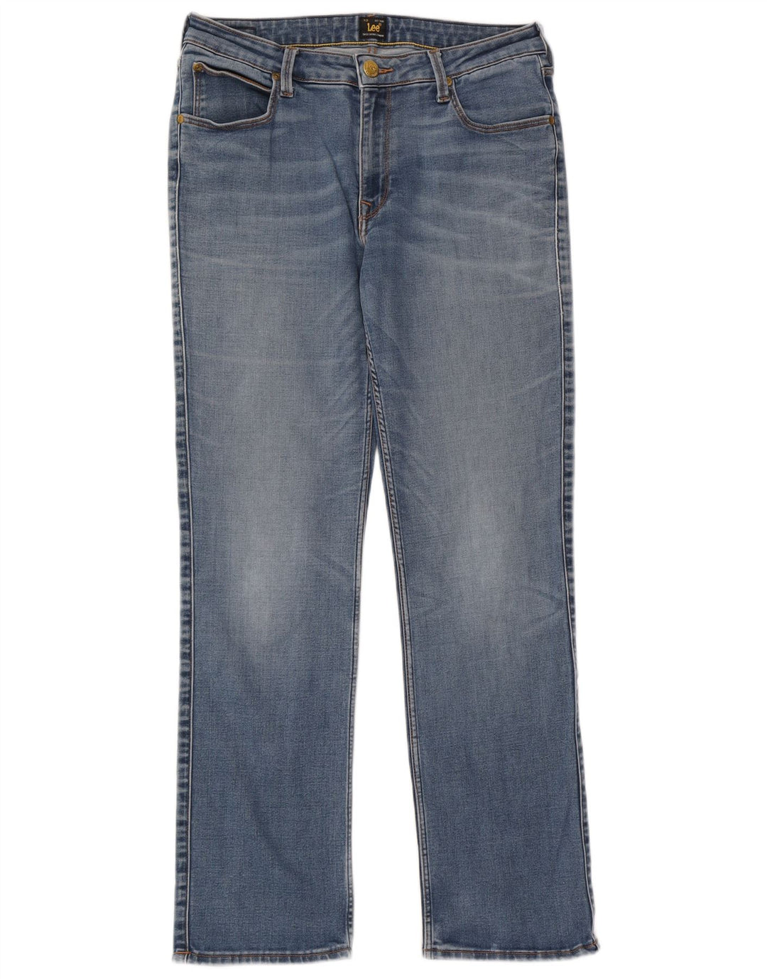 Lee Damen Marion Straight Jeans W31 L31 Blaue Baumwolle