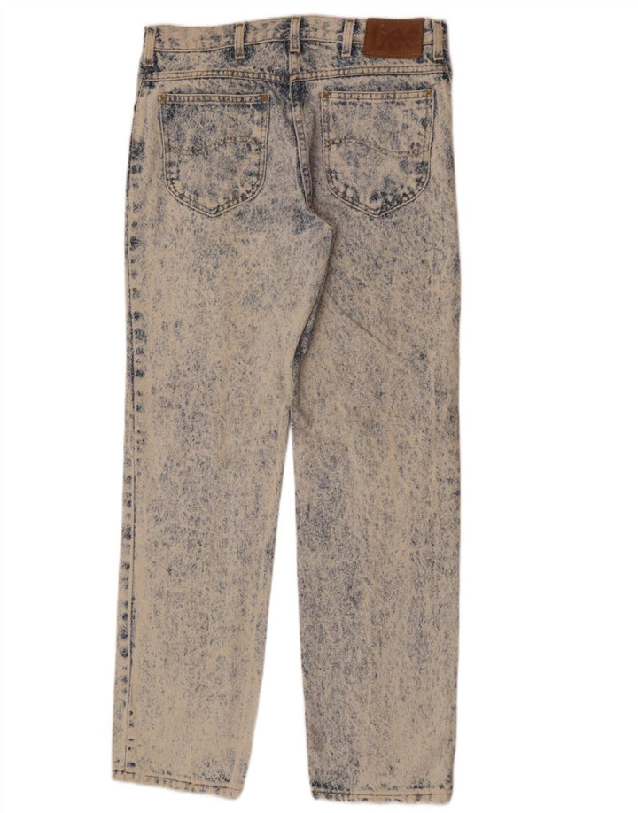 Lee Herren Straight Jeans W31 L32 Blaue Baumwolle