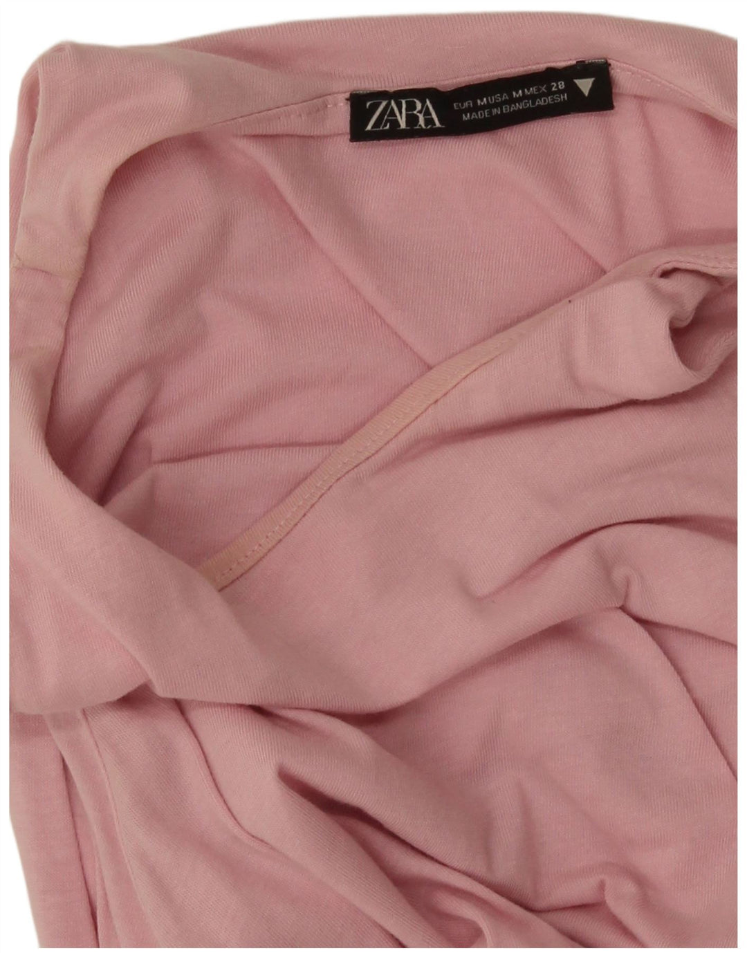 Zara Damen Ärmelloses Maxikleid UK 12 Mittelrosa