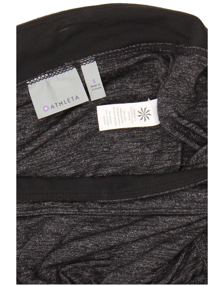 Athleta Damenrock Small W28 Grau meliertes Nylon