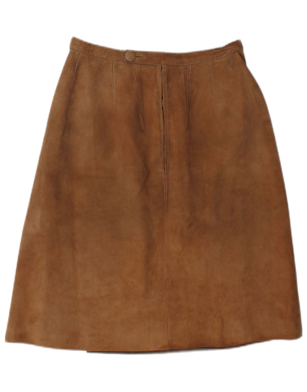 Vintage Damen Wildlederrock W26 Small Beige