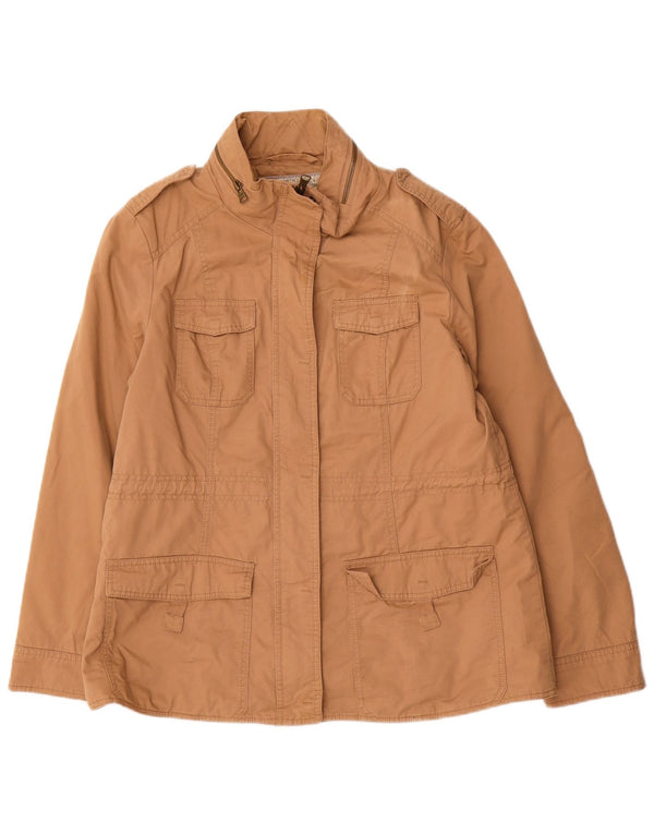 Marks & Spencer Damen Indigo Utility Jacke mit Kapuze UK 14 Large Beige