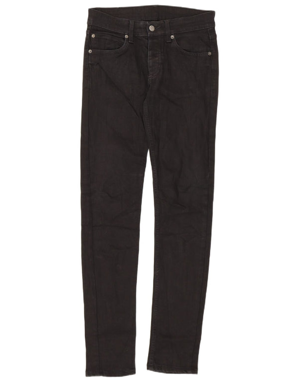 Cheap Monday Damen-Jeans mit niedriger Taille, Röhrenjeans, W29, L32, schwarze Baumwolle